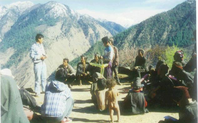 Subba Preaching in Hymalaia
