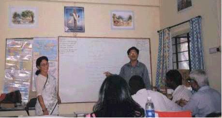 Subba Teaching in YWAM Classroom